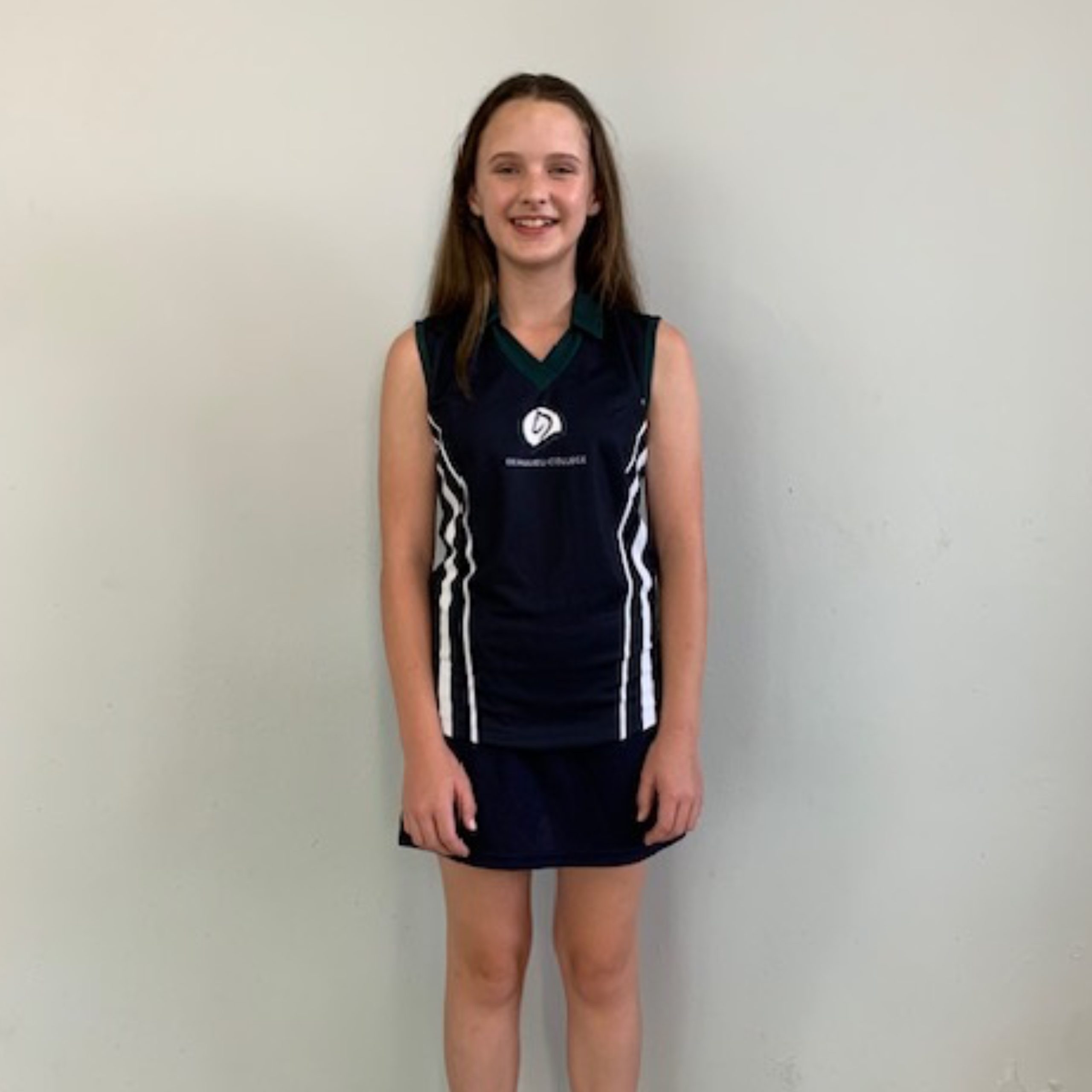 ghfdg Girls Sports Top Navy - Image 1